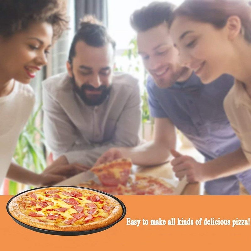 ODDIER 14inch Nonstick Pizza Panï¼ŒCarbon Steel Baking Oven Pizza Tray Pie Pans - Image 5